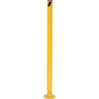 Borne de protection &agrave; ressort, Acier, 42" h x 2-1/8" la, Jaune Equipex