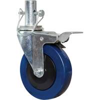 Mini roulette de 4" avec goupille verrouillable Equipex