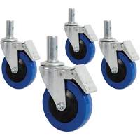 Mini roulette de 4" avec goupille verrouillable Equipex