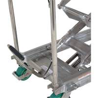 Manual Hydraulic Scissor Lift Table, 36-1/4" L x 19-3/8" W, Stainless Steel, 600 lbs. Capacity Equipex