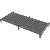 Adjustable Height One-Step Work Platform, 24" W x 59" D, 800 lbs. Capacity, All-Welded Equipex