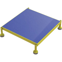 Adjustable Height One-Step Work Platform, 24" W x 24" D, 800 lbs. Capacity, All-Welded Equipex