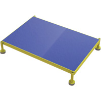 Adjustable Height One-Step Work Platform, 24" W x 36" D, 800 lbs. Capacity, All-Welded Equipex