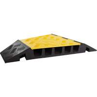 Protecteur de c&acirc;ble tourne-&agrave;-gauche robuste Powerhouse, 5 canaux, 12" lo x 19,75" la x 2,25" h Equipex