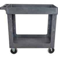 Chariot utilitaire pour l'entretien, 2 tiers, 16-1/2" x 32-1/2" x 34-1/2", Capacit&eacute; 550 lb Equipex