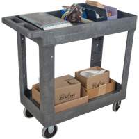 Chariot utilitaire pour l'entretien, 2 tiers, 16-1/2" x 32-1/2" x 34-1/2", Capacit&eacute; 550 lb Equipex