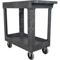 Chariot utilitaire pour l'entretien, 2 tiers, 16-1/2" x 32-1/2" x 34-1/2", Capacit&eacute; 550 lb Equipex