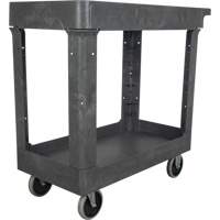 Chariot utilitaire pour l'entretien, 2 tiers, 16-1/2" x 32-1/2" x 34-1/2", Capacit&eacute; 550 lb Equipex