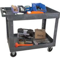 Chariot utilitaire pour l'entretien, 2 tiers, 24-5/8" x 32-1/2" x 40", Capacit&eacute; 550 lb Equipex