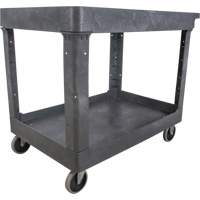 Chariot utilitaire pour l'entretien, 2 tiers, 24-5/8" x 32-1/2" x 40", Capacit&eacute; 550 lb Equipex