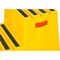 Industrial Step Stool, 2 Steps, 26" x 22-7/16" x 19-11/16" High Equipex