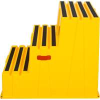 Escabeau industriel, 3 marches, 34-13/16" x 22-7/16" x Hauteur 28-1/2" Equipex