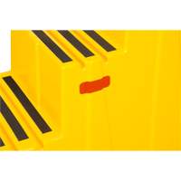 Escabeau industriel, 3 marches, 34-13/16" x 22-7/16" x Hauteur 28-1/2" Equipex