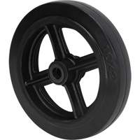 Roue en caoutchouc moul&eacute;, 10" (254 mm) dia. x 2" (50,8 mm) la, Capacit&eacute; de 948 lb (430 kg) Equipex