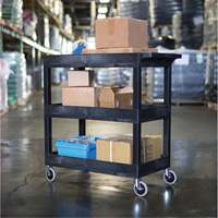 Tub Cart, 3 Tiers, 35-1/4" x 36-1/4" x 18", 300 lbs. Capacity Equipex