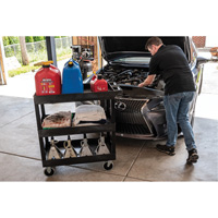 Tub Cart, 3 Tiers, 35-1/4" x 37-1/4" x 18", 375 lbs. Capacity Equipex