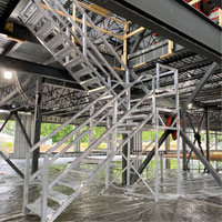 Escalier Smartstairs t&eacute;lescopique &agrave; 3-5 marches en aluminium Equipex