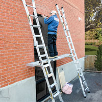 Planche de travail t&eacute;lescopique, 204" la x 12" pr, Capacit&eacute; de 250 lb, D&eacute;mont&eacute; Equipex