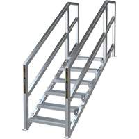 Syst&egrave;me d'escalier modulaire pour la construction de 6-10 marches SmartStairs, 75" ha Equipex
