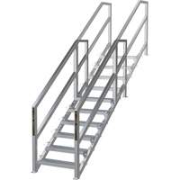 Syst&egrave;me d'escalier modulaire pour la construction de 6-10 marches SmartStairs, 75" ha Equipex
