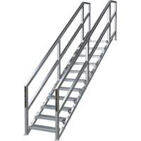 Syst&egrave;me d'escalier modulaire pour la construction de 11-16 marches SmartStairs, 120" ha Equipex