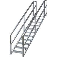 Syst&egrave;me d'escalier modulaire pour la construction de 11-16 marches SmartStairs, 120" ha Equipex