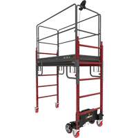 Complete Motorized Buildman 6' Baker Scaffold Kit, 31" D x 118-3/4" H Equipex