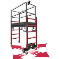 Complete Motorized Buildman 6' Baker Scaffold Kit, 31" D x 118-3/4" H Equipex