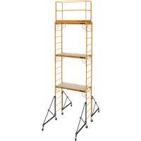 Complete 18' Drywall  Baker Scaffold Tower Set, 122" D x 236" H Equipex