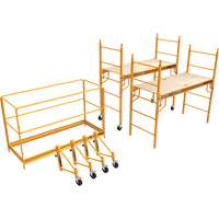 Complete 12' Drywall Baker Scaffold Tower Set, 58-1/2" D x 183" H Equipex