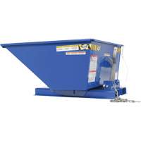 Conteneur autobasculeur en style D &agrave; profil bas, Acier, 1/4 vg³, Bleu Equipex