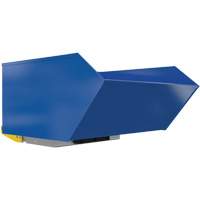 Conteneur autobasculeur robuste en style H, Acier, 1 vg³, Bleu Equipex
