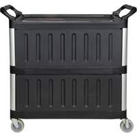 Utility Cart, 3 Tiers, 19-3/4" x 37-1/2" x 40-1/4", 250 lbs. Capacity Equipex