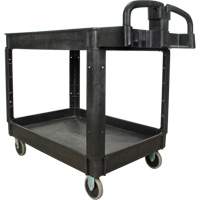 Utility Cart, 2 Tiers, 25-5/8" x 33-1/2" x 43-3/4", 550 lbs. Capacity Equipex