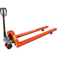 8' Long Fork Hydraulic Pallet Trucks, 96" L x 27" W, 4400 lbs. Capacity Equipex