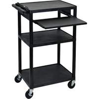 Electric Utility Cart, 3 Tiers, 24" x 42" x 18", 300 lbs. Capacity Equipex