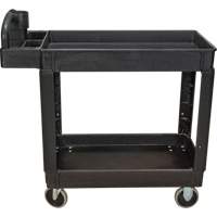 Utility Cart, 2 Tiers, 17-1/8" x 33-1/2" x 37-5/8", 550 lbs. Capacity Equipex