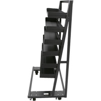 Chariot &agrave; cadre en A robuste &agrave; un c&ocirc;t&eacute; avec 6 plateaux &agrave; rebords, 38" x 25" x 63", Capacit&eacute; 2500 lb Equipex