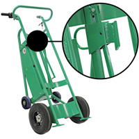 Powered Drum Hand Truck with Pneumatic Wheels Equipex