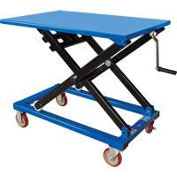 Manual Scissor Lift Table, 37-3/8" L x 23-5/8" W, Steel, 660 lbs. Capacity Equipex
