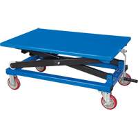 Manual Scissor Lift Table, 37-3/8" L x 23-5/8" W, Steel, 660 lbs. Capacity Equipex