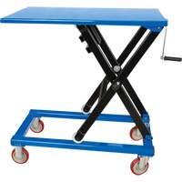 Manual Scissor Lift Table, 37-3/8" L x 23-5/8" W, Steel, 660 lbs. Capacity Equipex