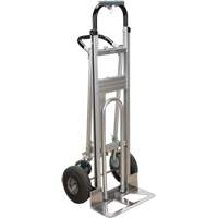 3-in-1 Convertible Hand Truck, Aluminum, 600 lbs. Capacity Equipex