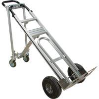 3-in-1 Convertible Hand Truck, Aluminum, 600 lbs. Capacity Equipex