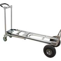 3-in-1 Convertible Hand Truck, Aluminum, 600 lbs. Capacity Equipex