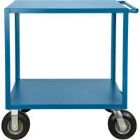  Chariot &agrave; tablettes pour l'ext&eacute;rieur, 2 Tiers, 18" la x 39" h x 33" p, Capacit&eacute; 1200 lb Equipex