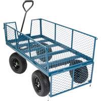 Wagon with Drop Sides, 24" W x 48" L, 800 lbs. Capacity Equipex