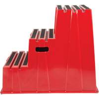 Industrial Step Stool, 3 Steps, 34-13/16" x 22-7/16" x 28-1/2" High Equipex