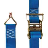 Heavy-Duty Utility Strap, J-Hook, 2" W x 20' L, 500 lbs. (227 kg) WLL Equipex