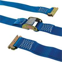 Tendeur d'arrimage utilitaire &agrave; cliquet, Boucle &agrave; came, 2" la x 20' lo, Charge d'utilisation 835 lb (379 kg) Equipex